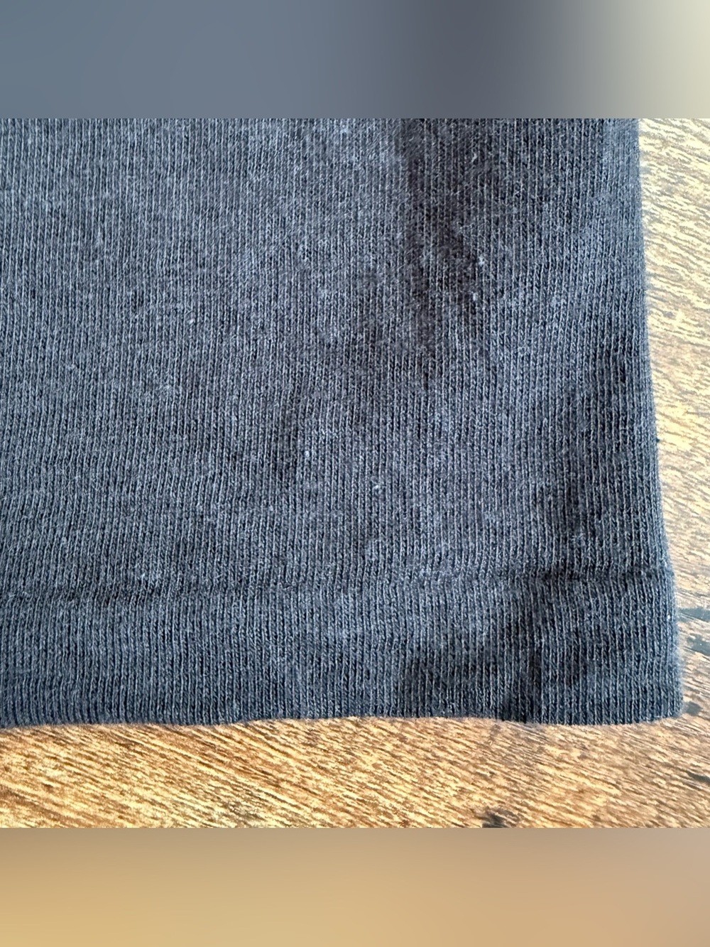 Vintage 70s 80s Deadstock Blank Black Cotton Long Sleeve Tee ~ Size Small - Picture 9 of 10